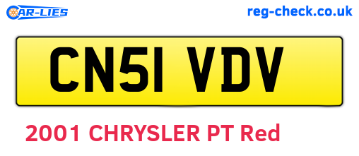 CN51VDV are the vehicle registration plates.