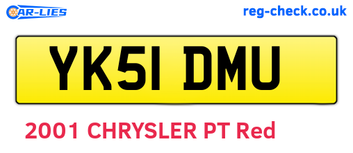 YK51DMU are the vehicle registration plates.