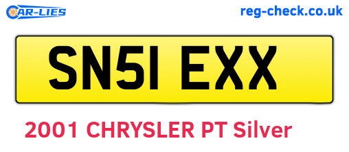 SN51EXX are the vehicle registration plates.