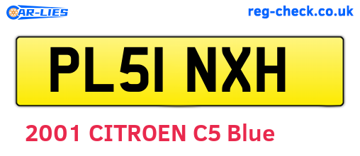 PL51NXH are the vehicle registration plates.