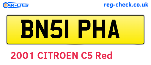BN51PHA are the vehicle registration plates.