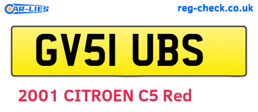 GV51UBS are the vehicle registration plates.