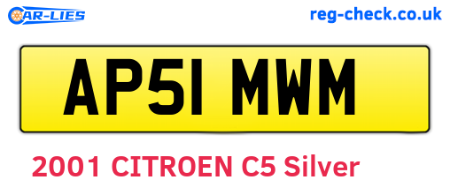 AP51MWM are the vehicle registration plates.
