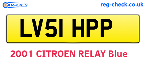 LV51HPP are the vehicle registration plates.