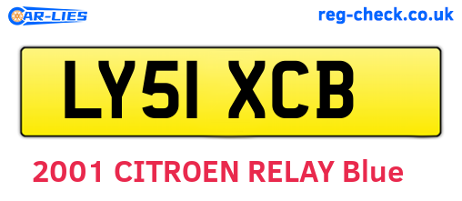 LY51XCB are the vehicle registration plates.