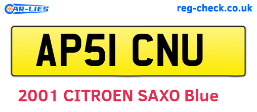 AP51CNU are the vehicle registration plates.