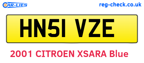 HN51VZE are the vehicle registration plates.