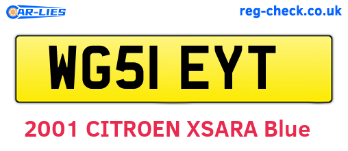 WG51EYT are the vehicle registration plates.