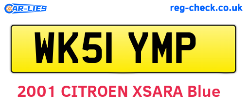 WK51YMP are the vehicle registration plates.