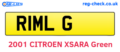 R1MLG are the vehicle registration plates.