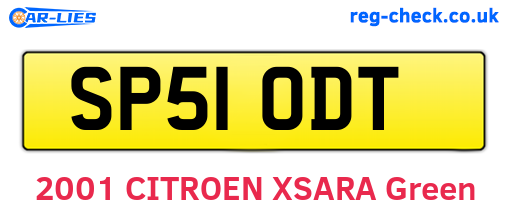 SP51ODT are the vehicle registration plates.