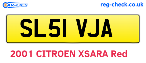 SL51VJA are the vehicle registration plates.