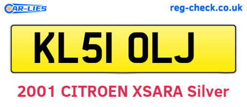 KL51OLJ are the vehicle registration plates.