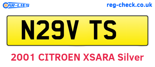 N29VTS are the vehicle registration plates.