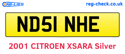 ND51NHE are the vehicle registration plates.