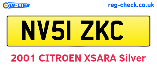 NV51ZKC are the vehicle registration plates.