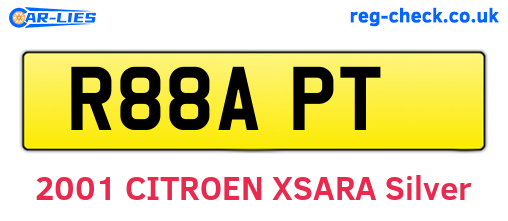 R88APT are the vehicle registration plates.