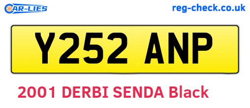 Y252ANP are the vehicle registration plates.