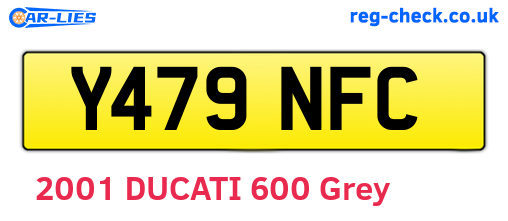 Y479NFC are the vehicle registration plates.