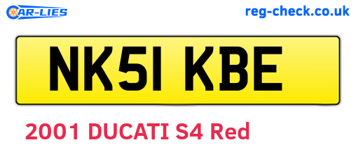 NK51KBE are the vehicle registration plates.