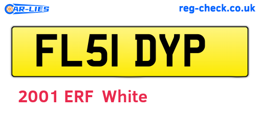 FL51DYP are the vehicle registration plates.