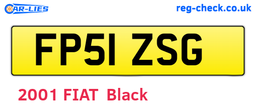 FP51ZSG are the vehicle registration plates.