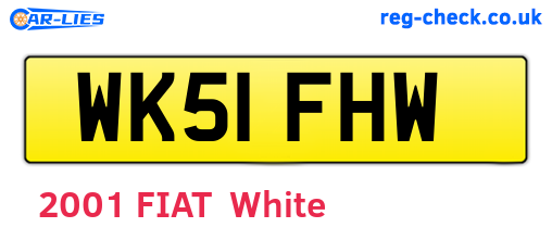 WK51FHW are the vehicle registration plates.