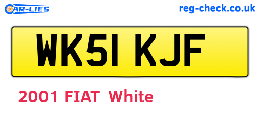 WK51KJF are the vehicle registration plates.
