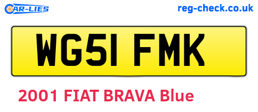 WG51FMK are the vehicle registration plates.