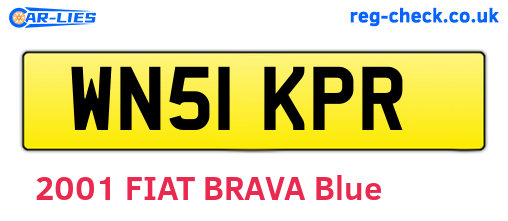 WN51KPR are the vehicle registration plates.