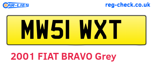 MW51WXT are the vehicle registration plates.