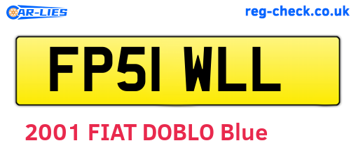 FP51WLL are the vehicle registration plates.