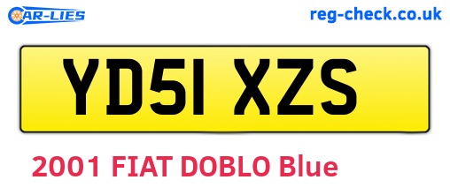 YD51XZS are the vehicle registration plates.