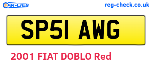 SP51AWG are the vehicle registration plates.