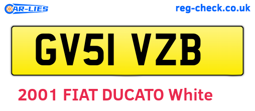 GV51VZB are the vehicle registration plates.