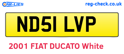 ND51LVP are the vehicle registration plates.