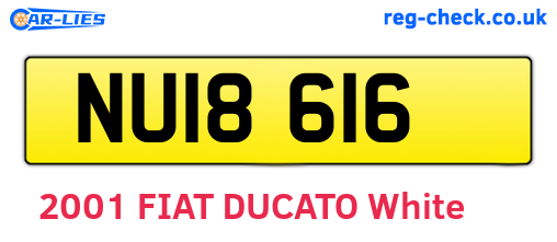 NUI8616 are the vehicle registration plates.