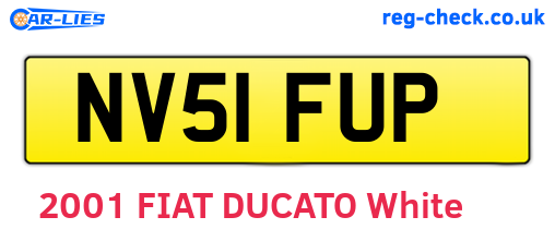 NV51FUP are the vehicle registration plates.