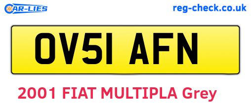 OV51AFN are the vehicle registration plates.