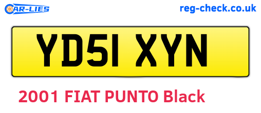 YD51XYN are the vehicle registration plates.