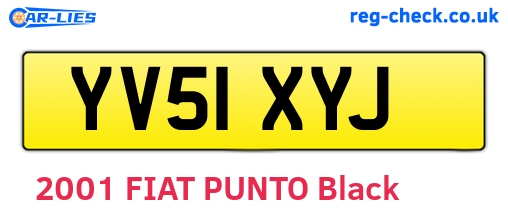 YV51XYJ are the vehicle registration plates.