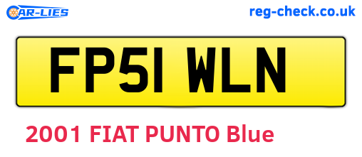 FP51WLN are the vehicle registration plates.
