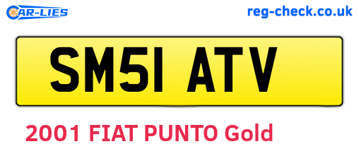 SM51ATV are the vehicle registration plates.