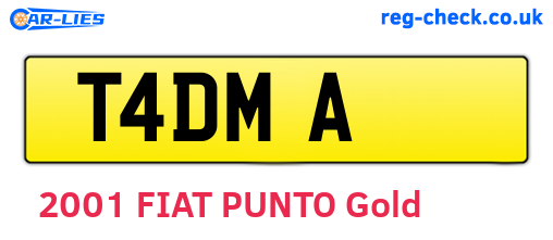 T4DMA are the vehicle registration plates.