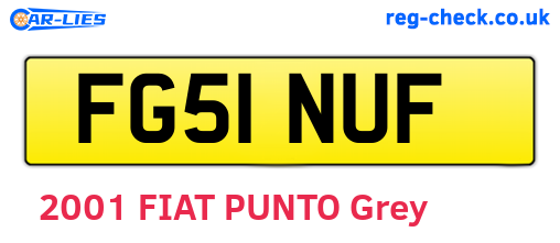 FG51NUF are the vehicle registration plates.