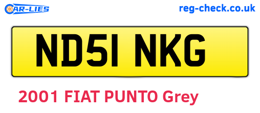 ND51NKG are the vehicle registration plates.