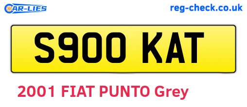 S900KAT are the vehicle registration plates.