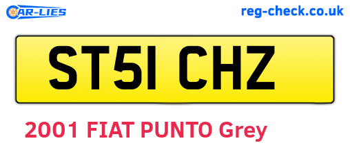ST51CHZ are the vehicle registration plates.