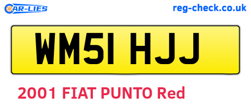 WM51HJJ are the vehicle registration plates.