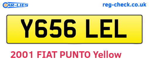 Y656LEL are the vehicle registration plates.
